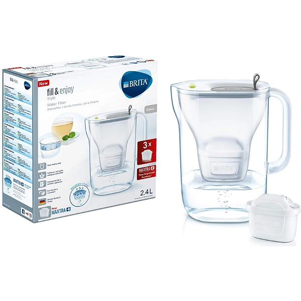 Carafe filtrante BRITA Marella Blanche 1 cartouche Maxtra+ incluse