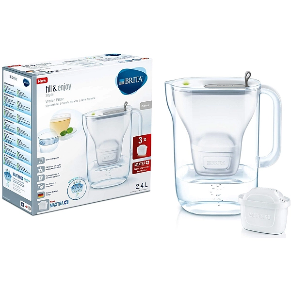 Carafe filtrante BRITA Marella Blanche 1 cartouche Maxtra+ incluse