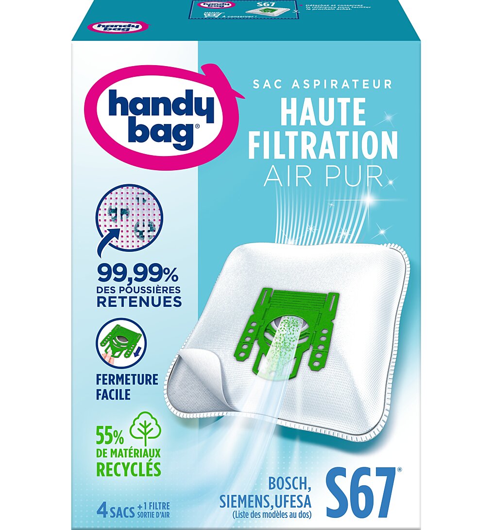 Sac aspirateur Handy Bag Sac pour aspirateur traî®neau S67