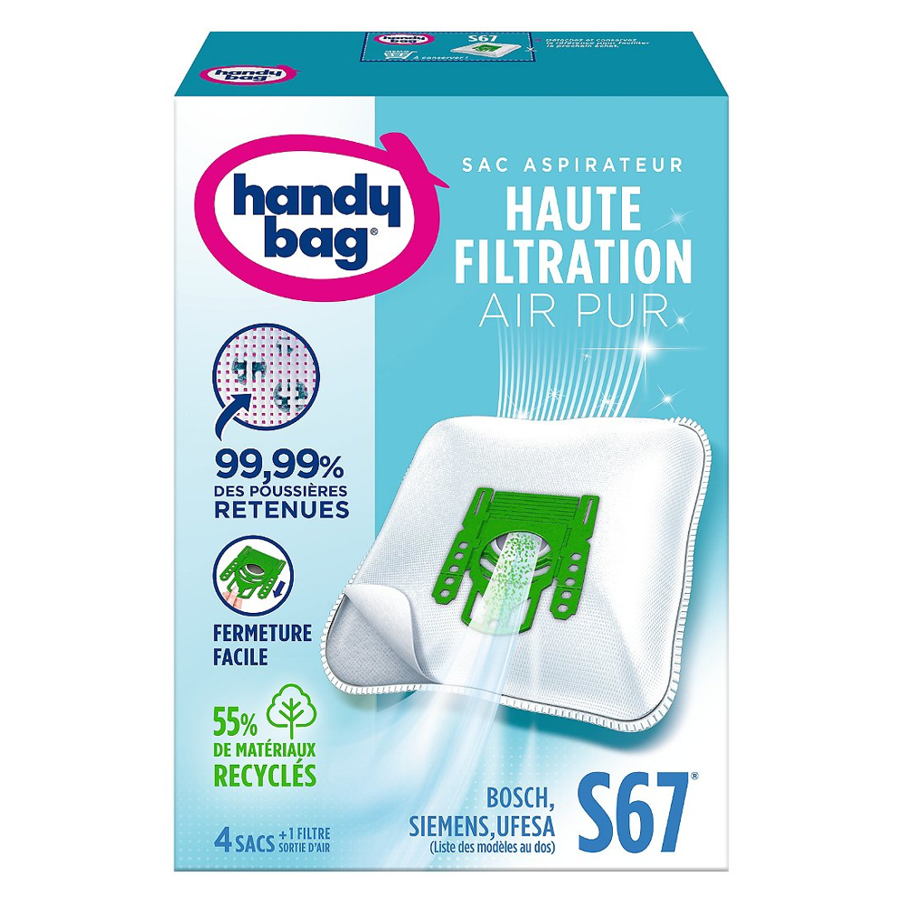 Sac aspirateur Handy Bag Sac pour aspirateur traî®neau S67