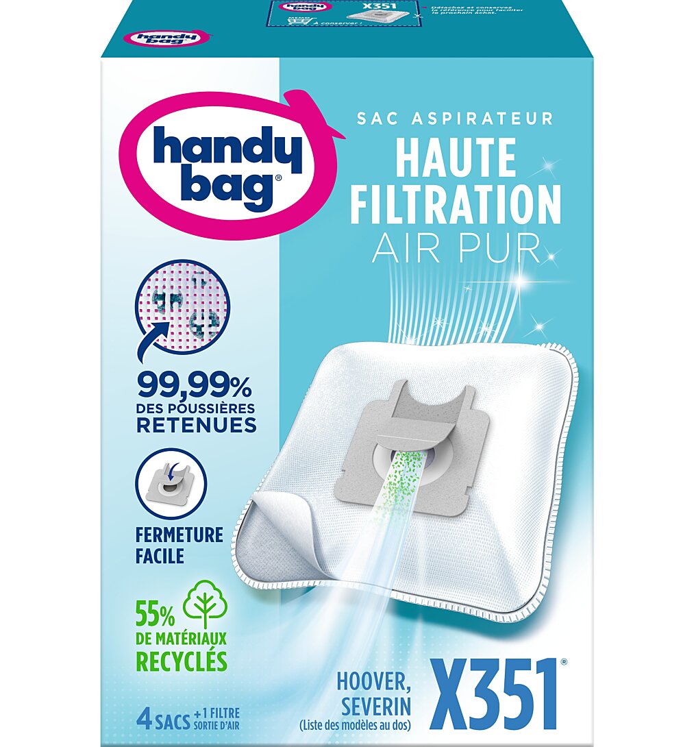 Sac aspirateur air pur Handy Bag Blanc