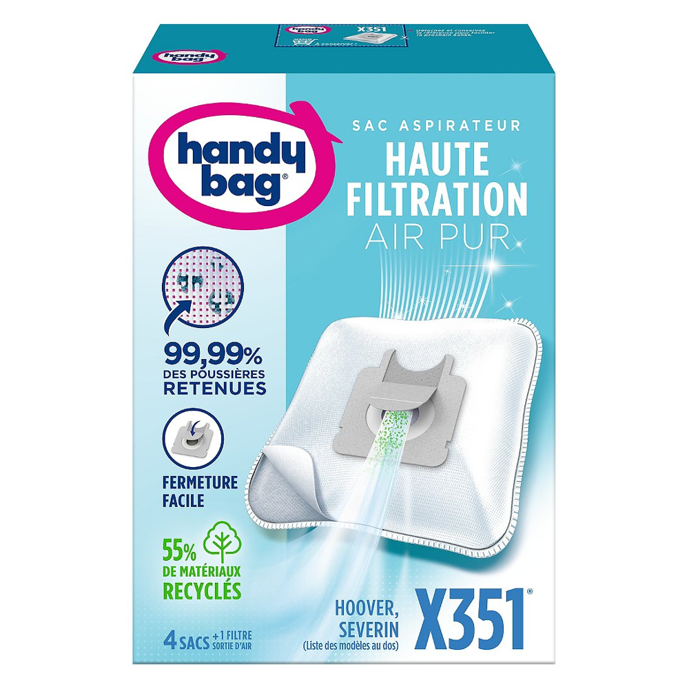 Sac aspirateur air pur Handy Bag Blanc