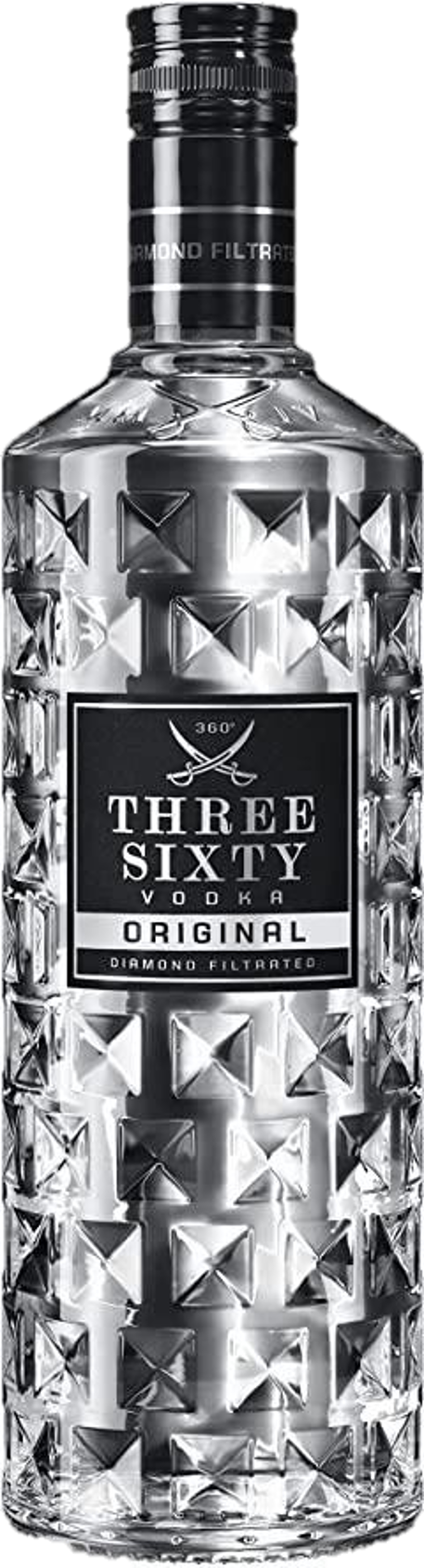 Vodka Three Sixty Vodka Original, 37,5% vol. - 70 cl