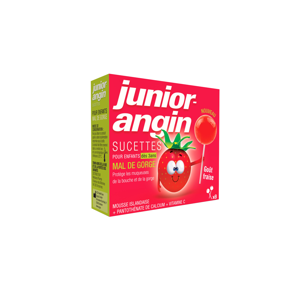 Junior Angin - Boite de 8 sucettes