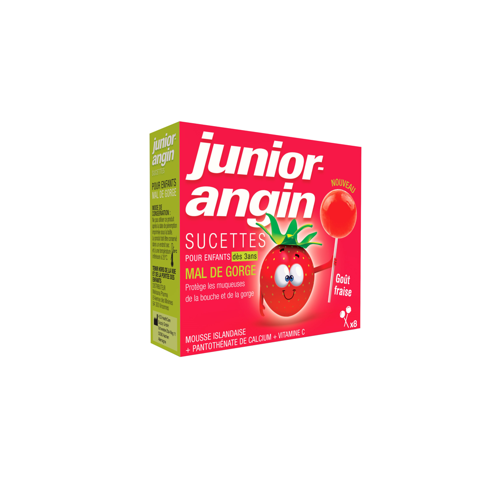 Junior Angin - Boite de 8 sucettes