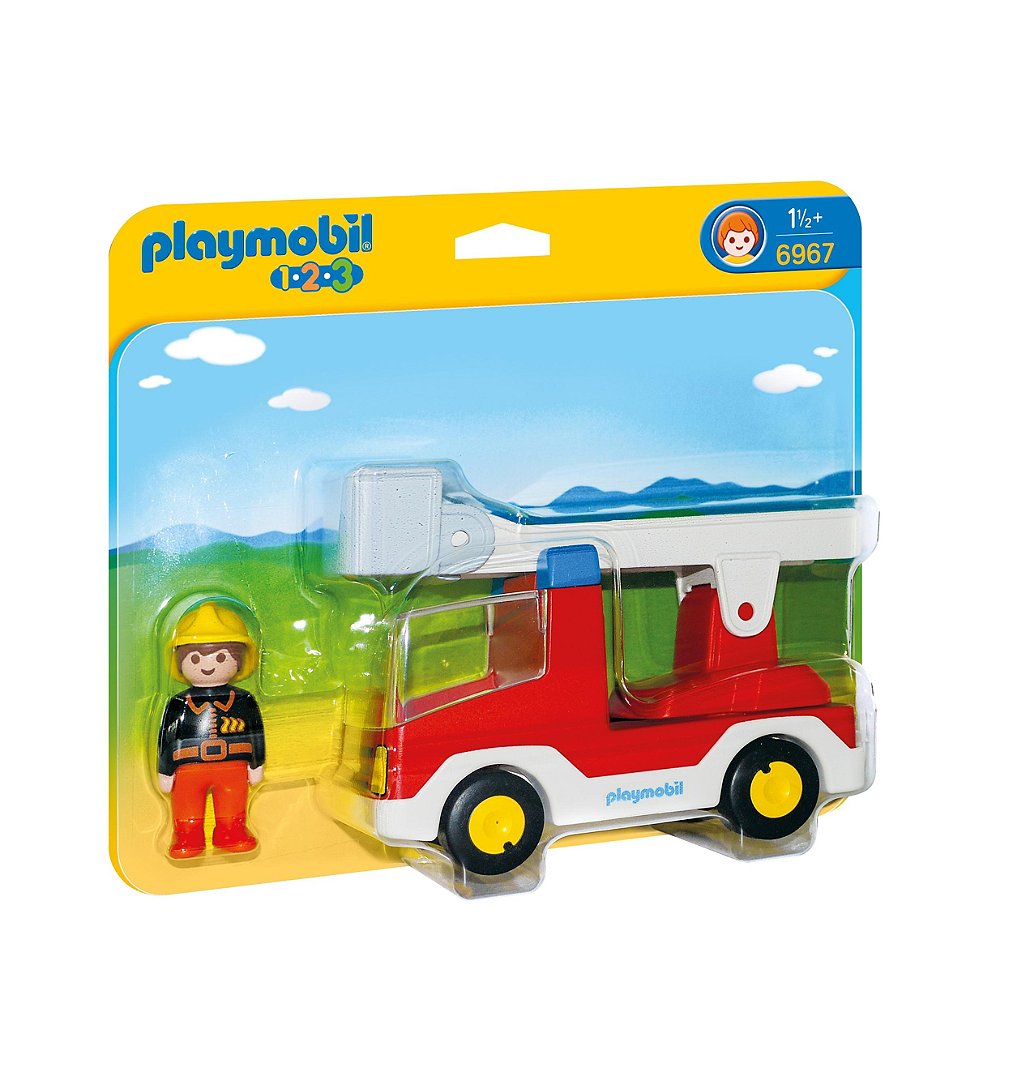 Camion De Pompier Avec Échelle Pivotante