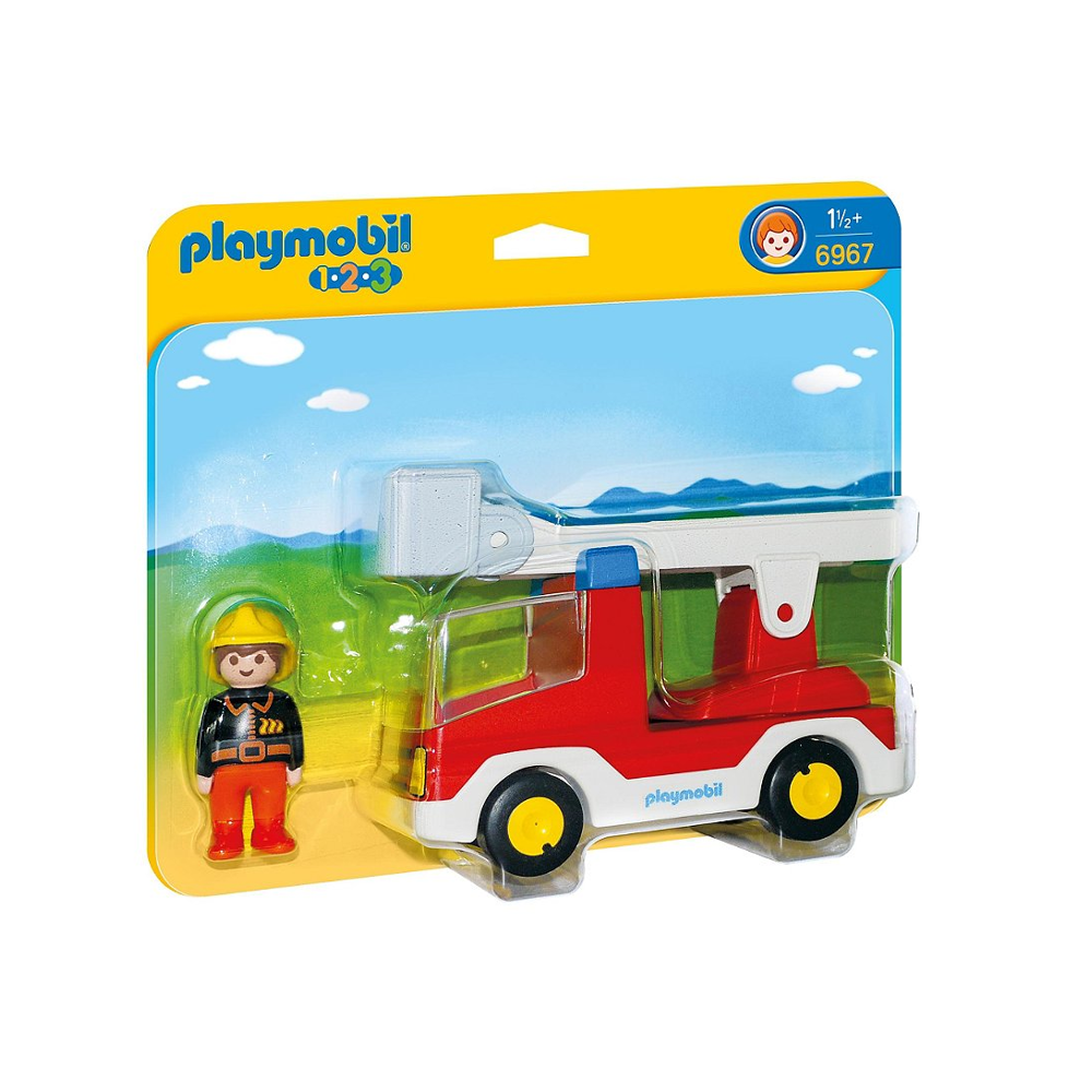 Camion De Pompier Avec Échelle Pivotante