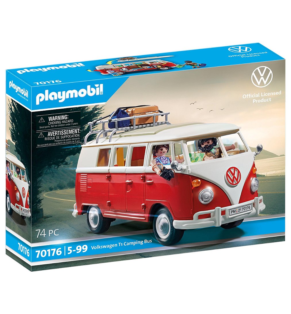 PLAYMOBIL 70176 Volkswagen T1 Combi- Le mythique camping-car VW T1 Combi- Entièrement équipé - toit 