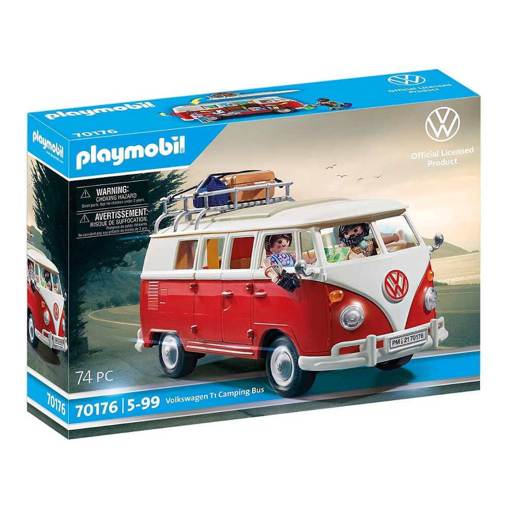 PLAYMOBIL 70176 Volkswagen T1 Combi- Le mythique camping-car VW T1 Combi- Entièrement équipé - toit