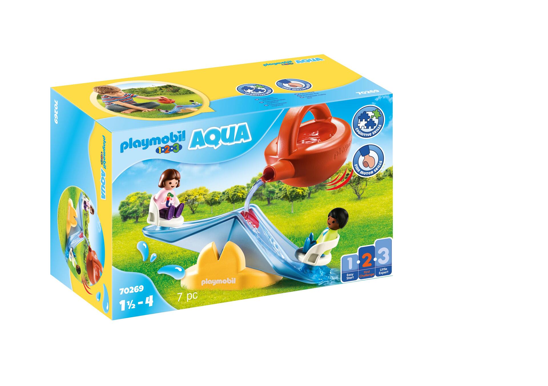 PLAYMOBIL 1.2.3 70269 Balançoire aquatique avec arrosoir- 18-36 mois ses premiers Playmobil