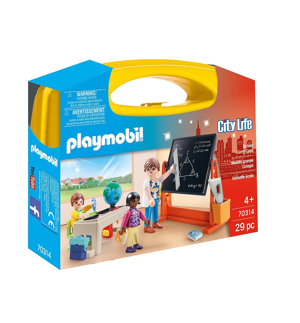 PLAYMOBIL 70314 Valisette école- City Life - L'école - coffret à emporter