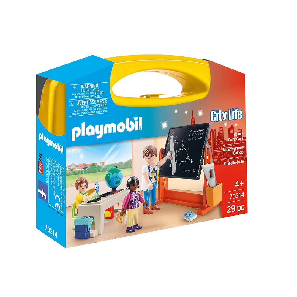 PLAYMOBIL 70314 Valisette école- City Life - L'école - coffret à emporter