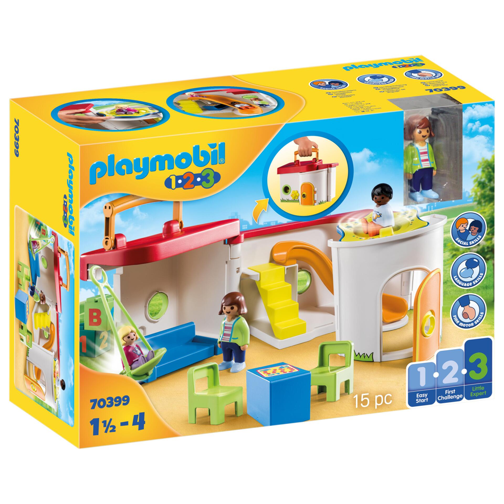 PLAYMOBIL 1.2.3 70399 Garderie transportable- PLAYMOBIL 1.2.3 - PLAYMOBIL 1.2.3 - 18-36 mois ses pre