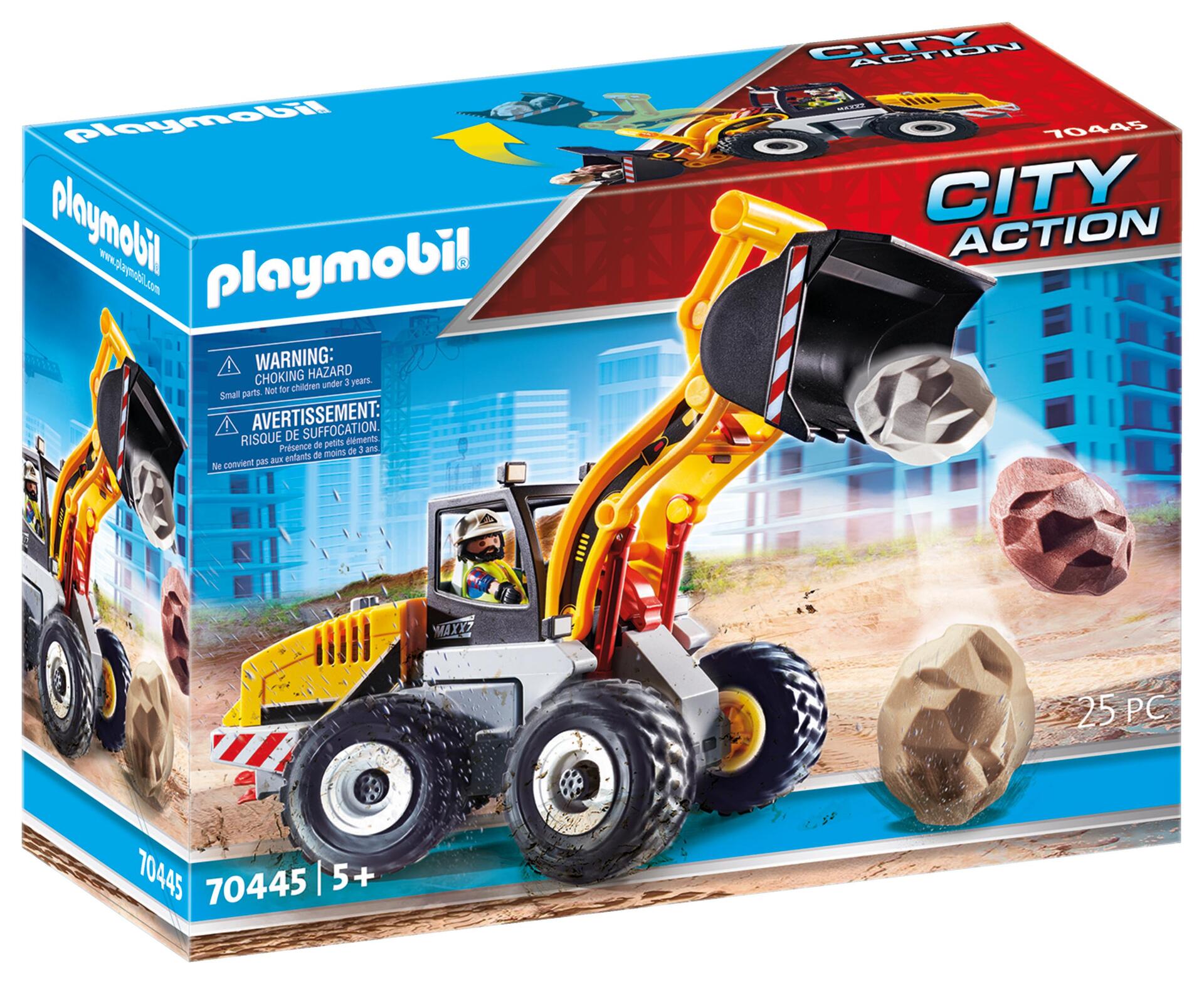 PLAYMOBIL 70445 Chargeuse sur pneus- City Action - La construction - chantier ouvrier