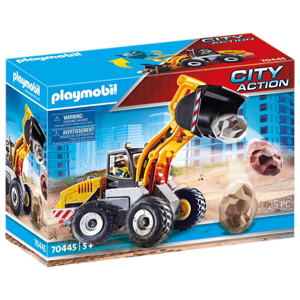 PLAYMOBIL 70445 Chargeuse sur pneus- City Action - La construction - chantier ouvrier
