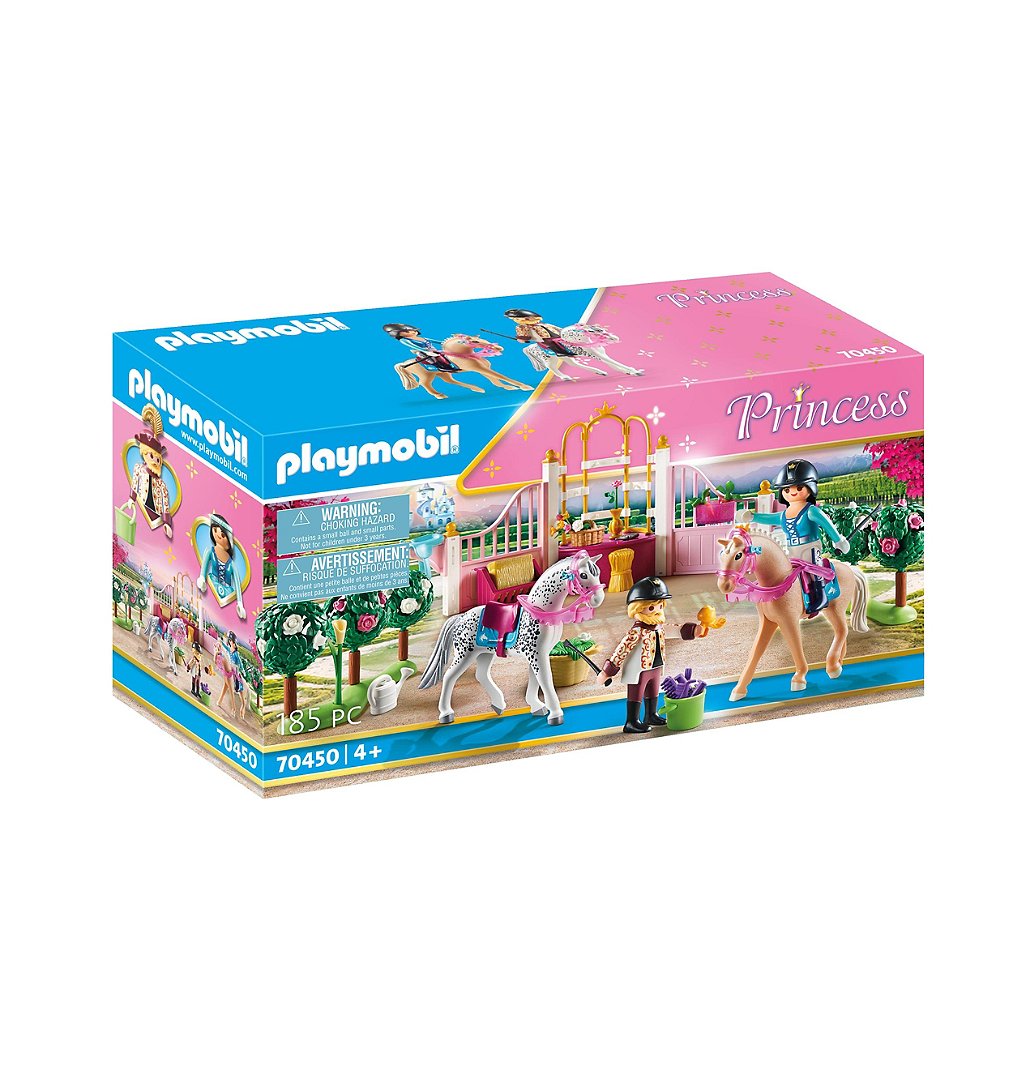 PLAYMOBIL 70450 Princesse avec chevaux et instructeur- Princess - Le Palais de princesses - magique 
