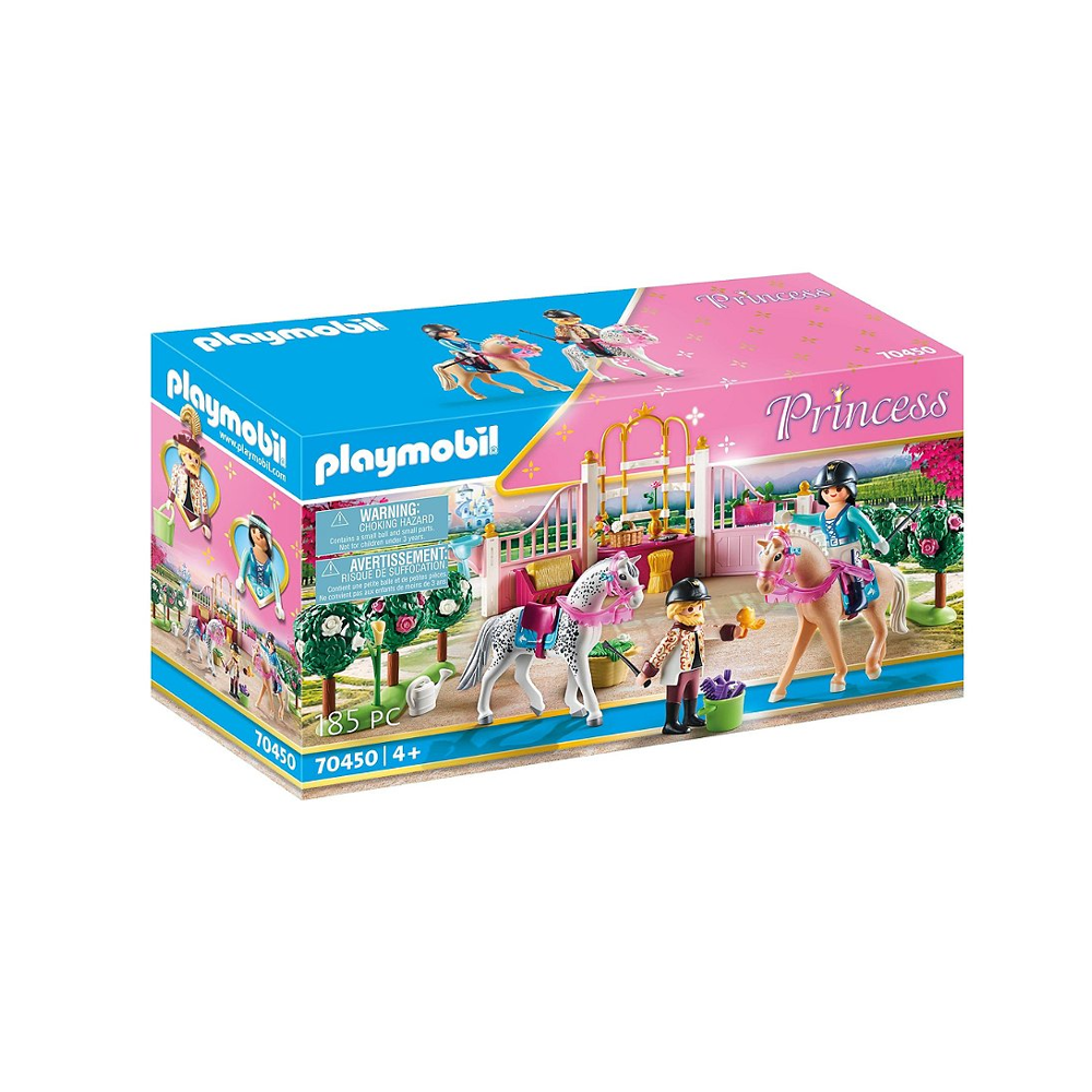 PLAYMOBIL 70450 Princesse avec chevaux et instructeur- Princess - Le Palais de princesses - magique