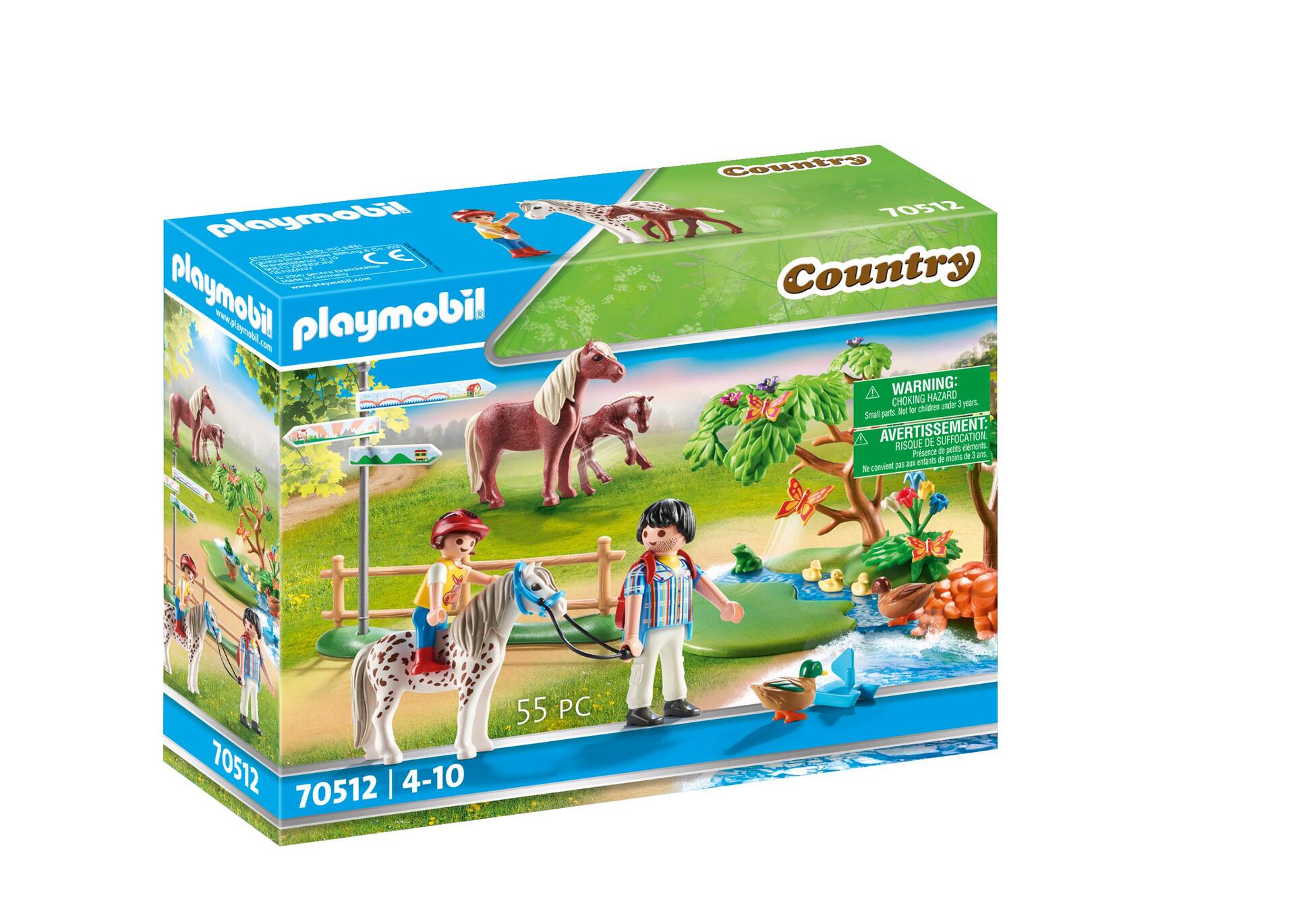 PLAYMOBIL 70512 Randonneurs et animaux- Country- Le poney club- cavalier animaux