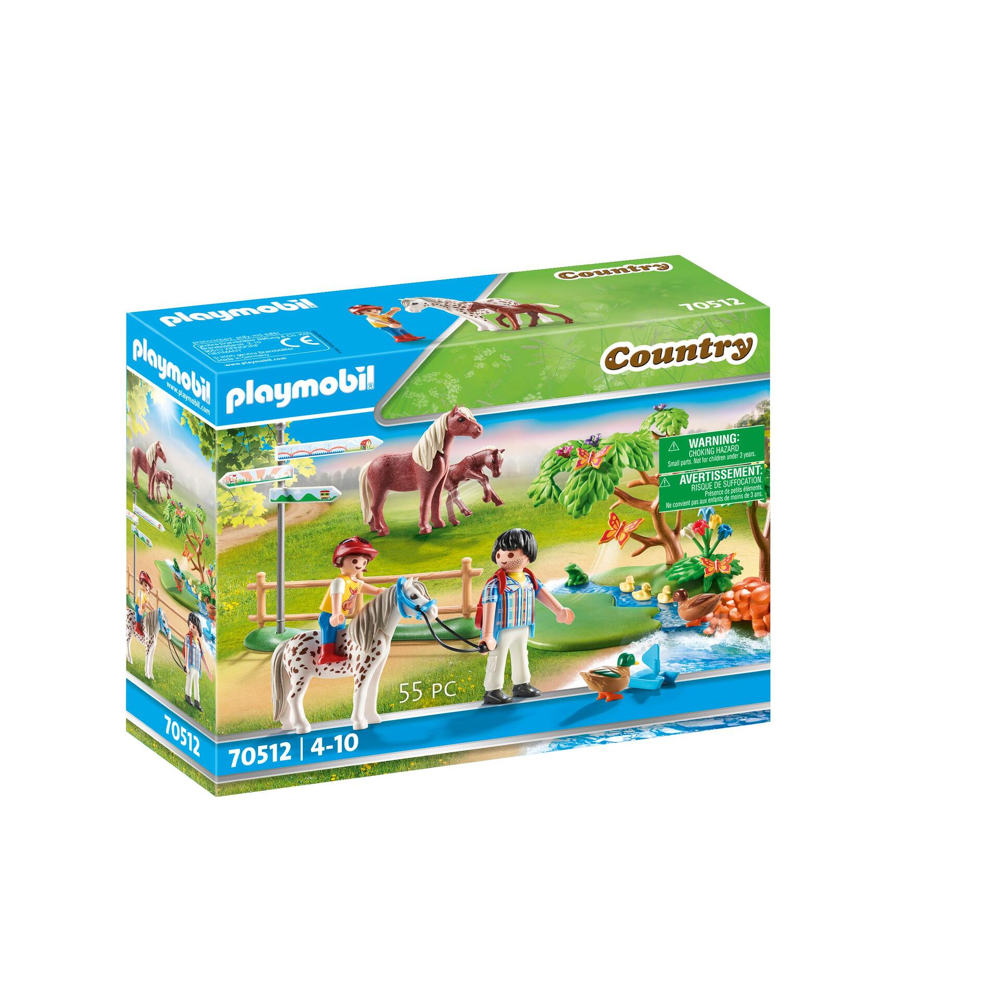 PLAYMOBIL 70512 Randonneurs et animaux- Country- Le poney club- cavalier animaux