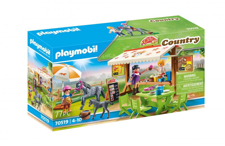 PLAYMOBIL 70519 Café du poney club- Country - Le poney club - cavalier espace détente