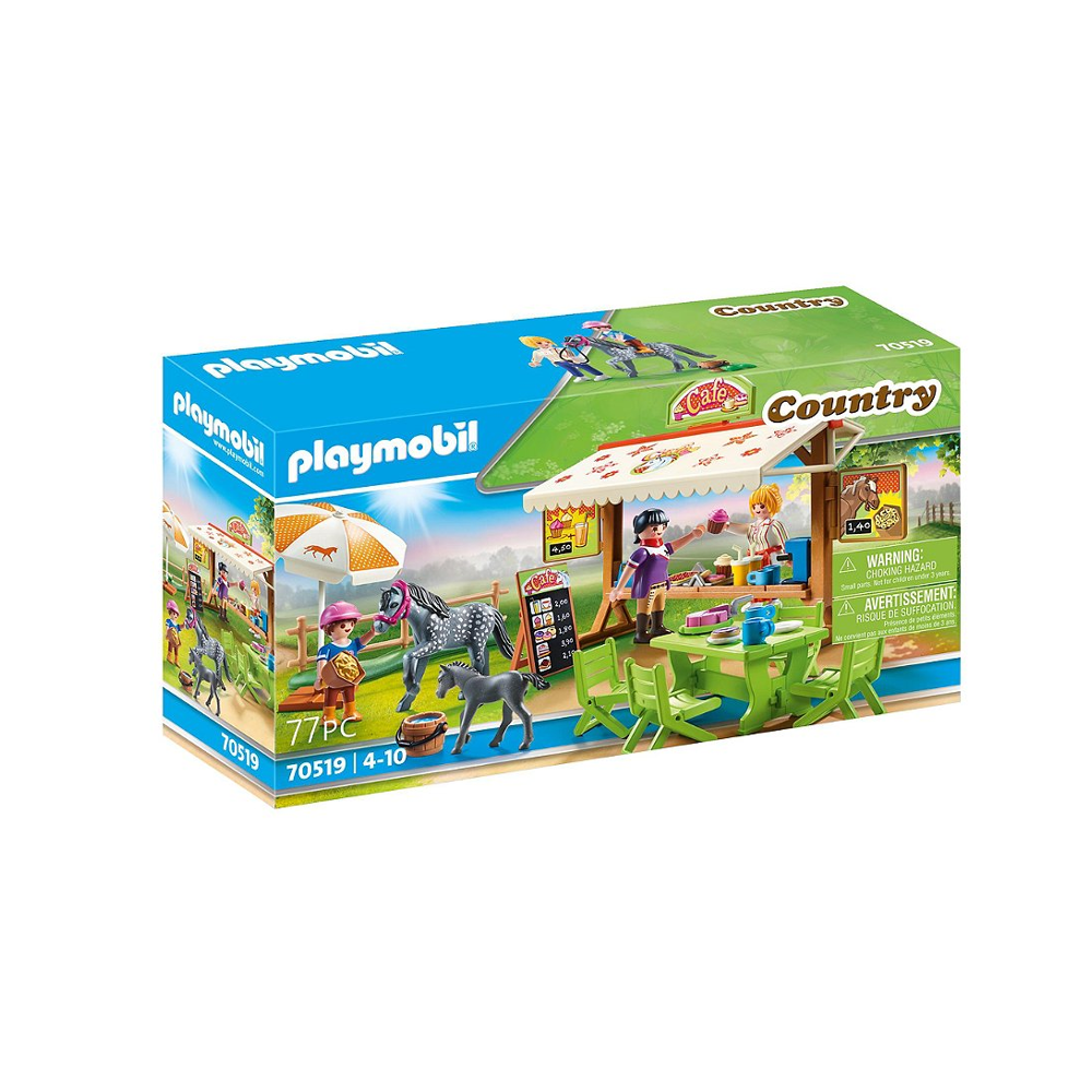 PLAYMOBIL 70519 Café du poney club- Country - Le poney club - cavalier espace détente