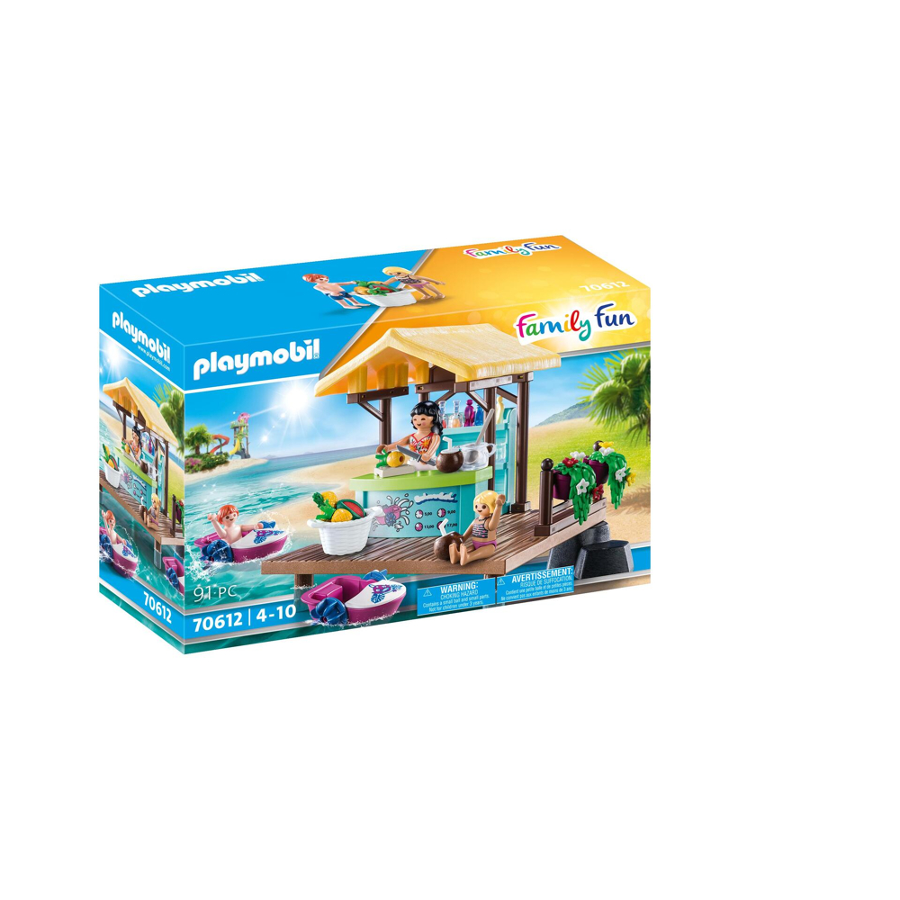 PLAYMOBIL 70612 Bar flottant et vacanciers- Family fun - Le parc aquatique - aventure famille