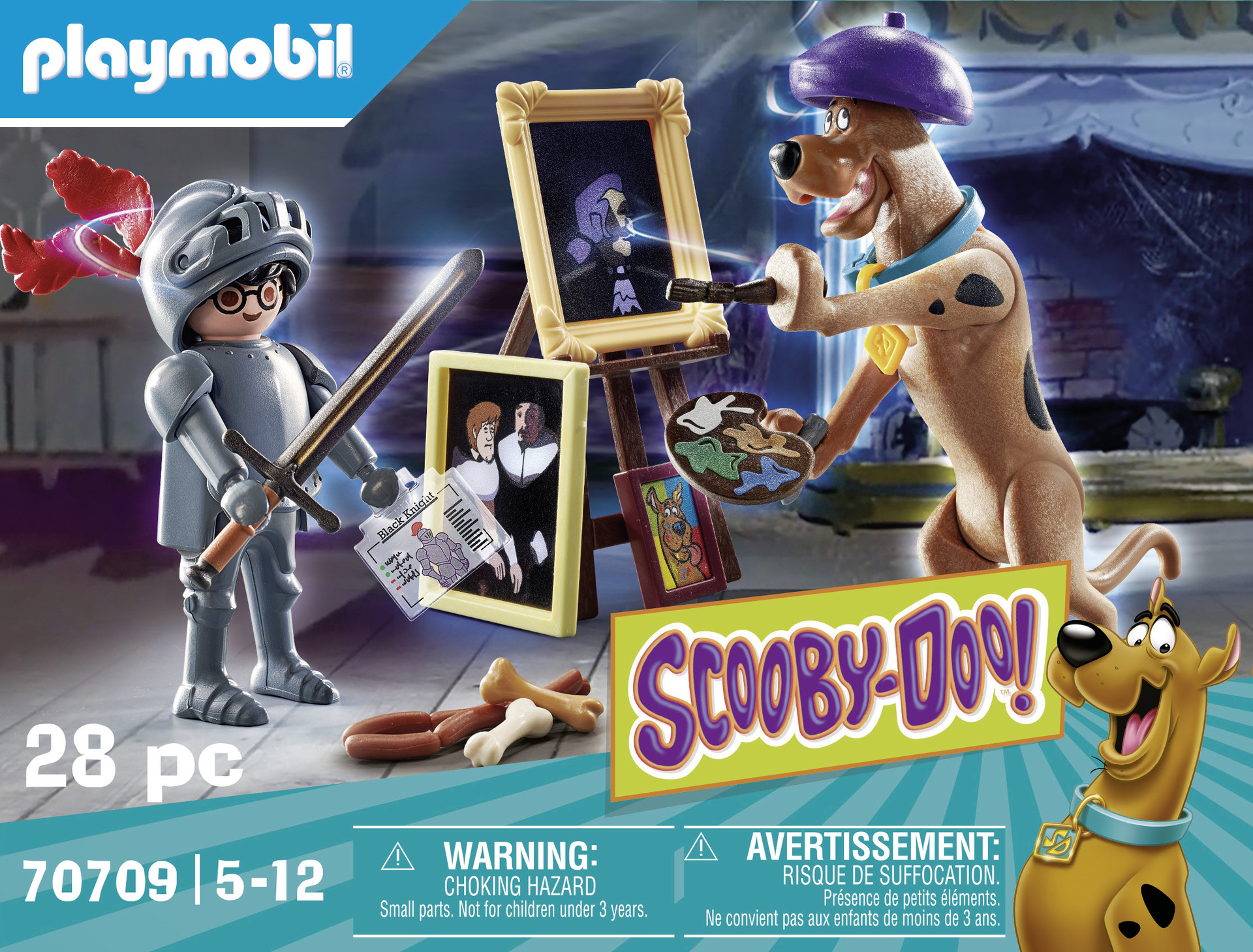 PLAYMOBIL 70709 SCOOBY-DOO avec chevalier noir- Scooby-Doo ! - aventure méchant
