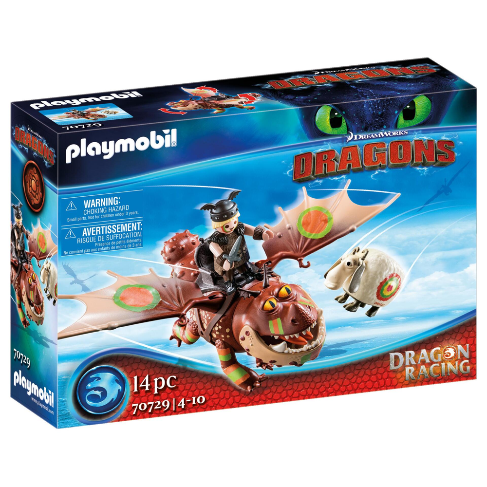 PLAYMOBIL 70729 Dragon Racing: Varek et Bouledogre - DreamWorks Dragons © - aventure héros