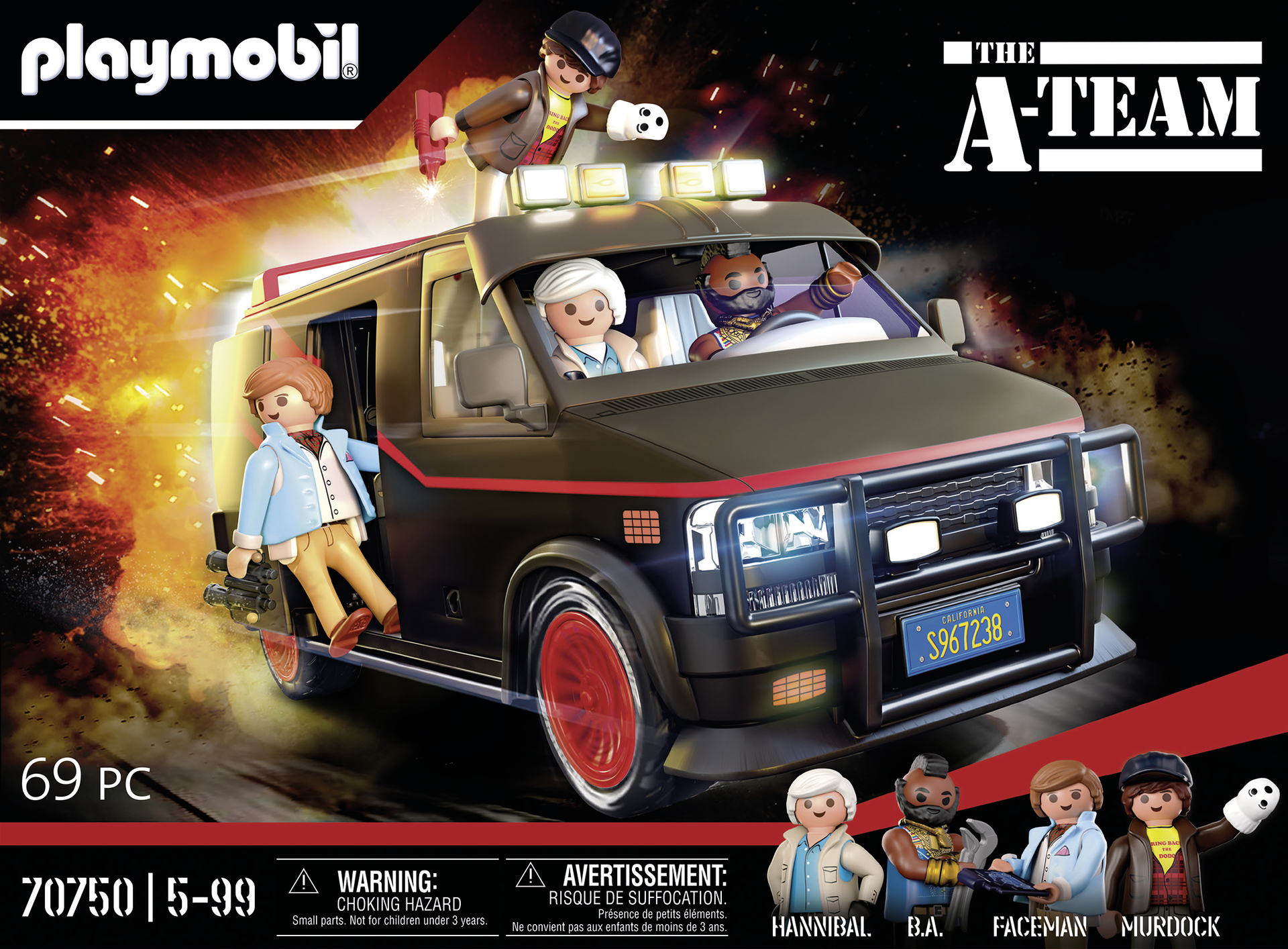 PLAYMOBIL 70750 Le Fourgon de l'Agence tous risques - Agence tous risques - Movie Cars - voiture ico
