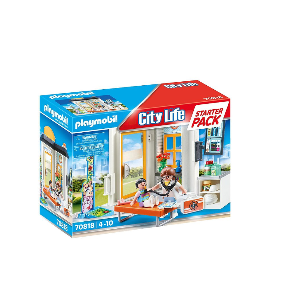 PLAYMOBIL 70818 Starter Pack Cabinet de pédiatre - City Life - L'Hôpital - coffret découverte idée c