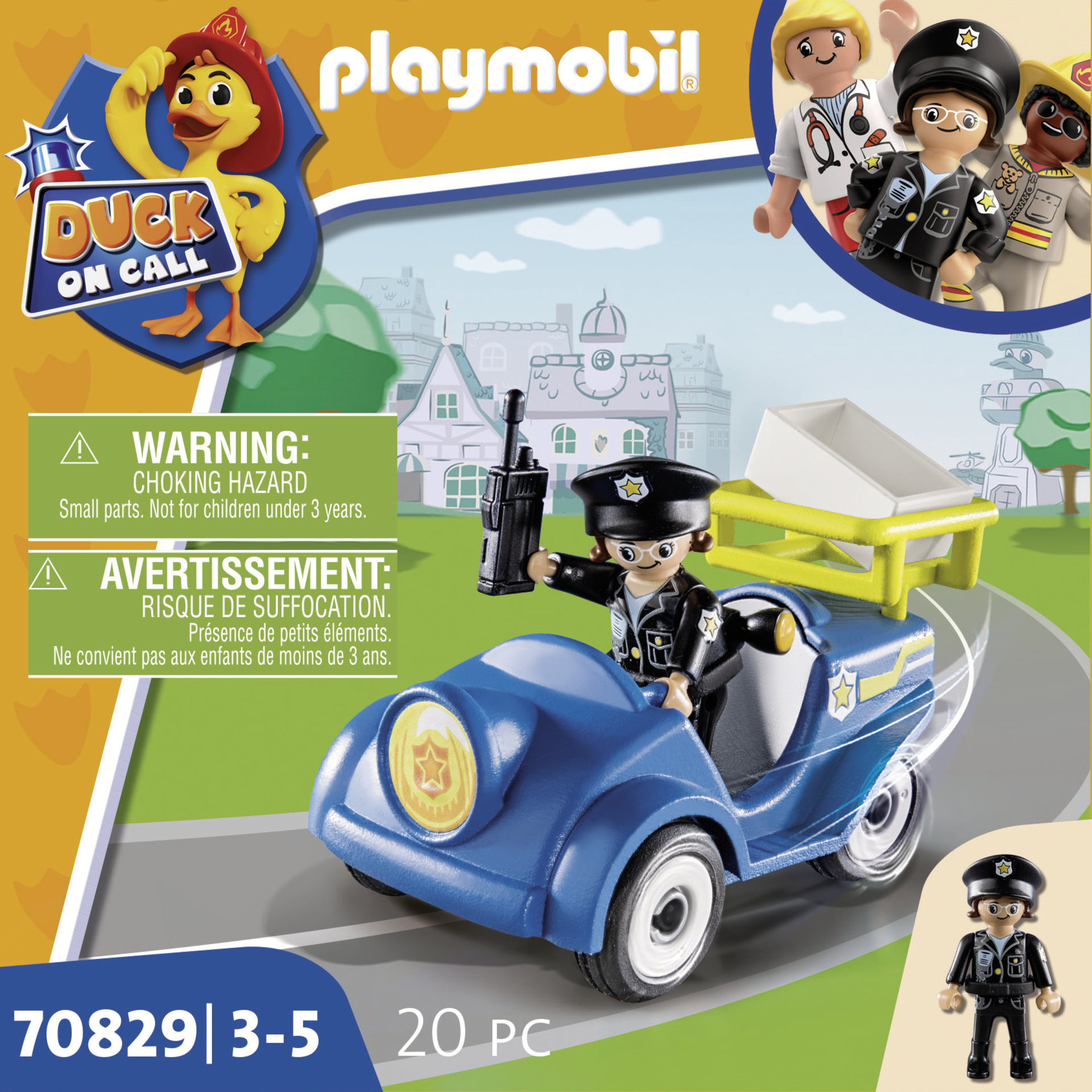 PLAYMOBIL 70829 DUCK ON CALL - Voiturette de police - DUCK ON CALL - l'incroyable équipe playmoville