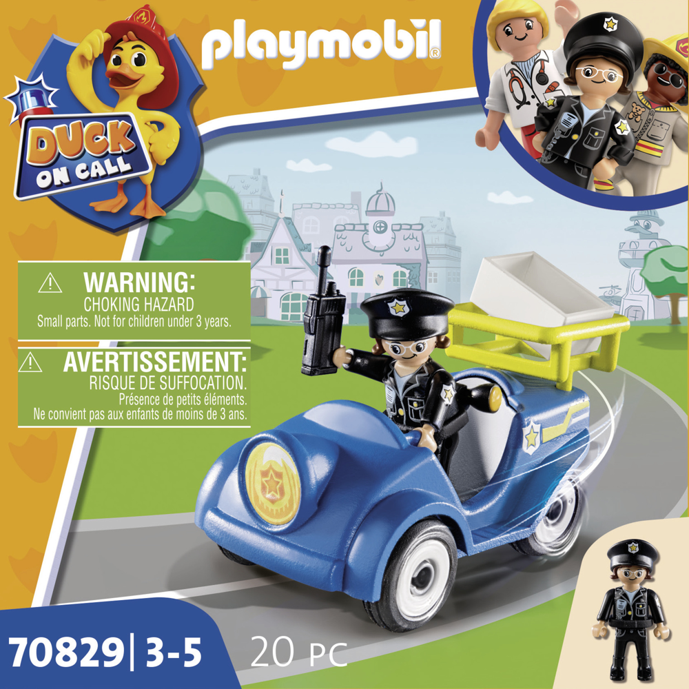 PLAYMOBIL 70829 DUCK ON CALL - Voiturette de police - DUCK ON CALL - l'incroyable équipe playmoville
