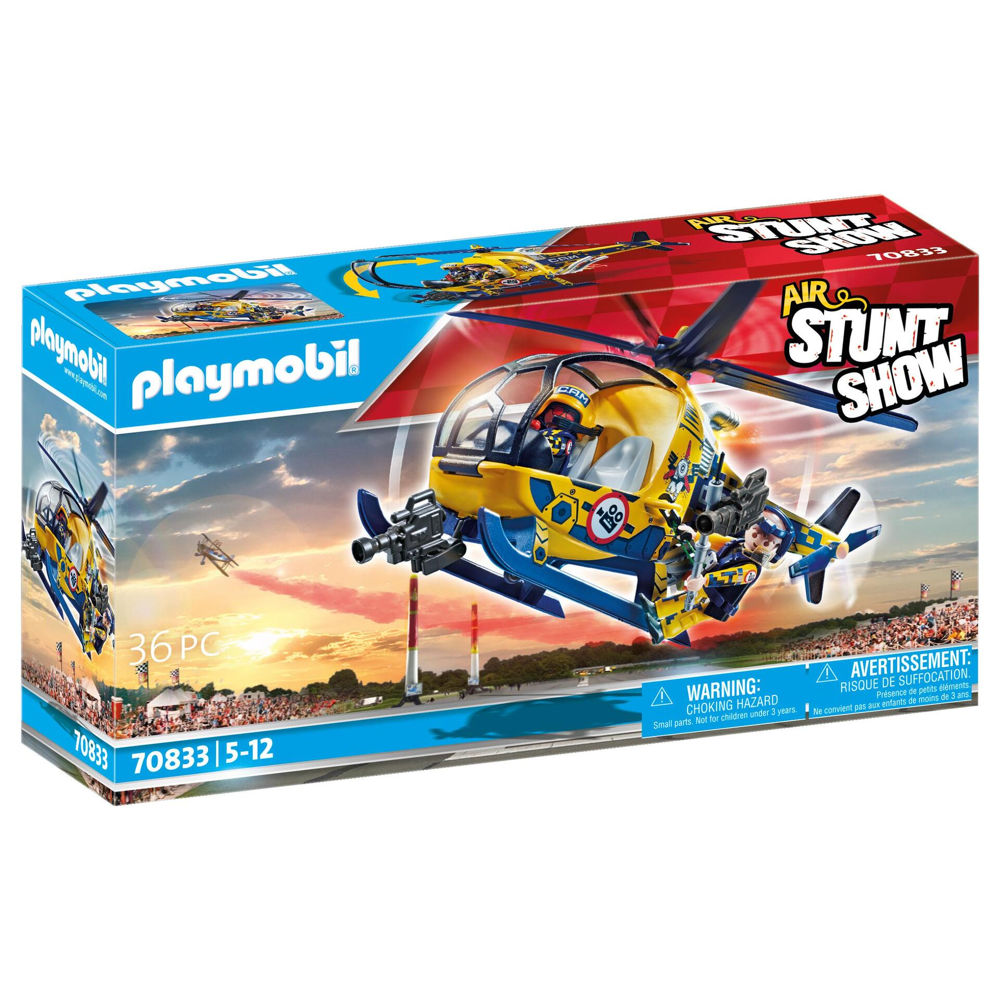 PLAYMOBIL 70833 Air Stuntshow Hélicoptère et équipe de tournage - Stuntshow - cascadeur spectacle