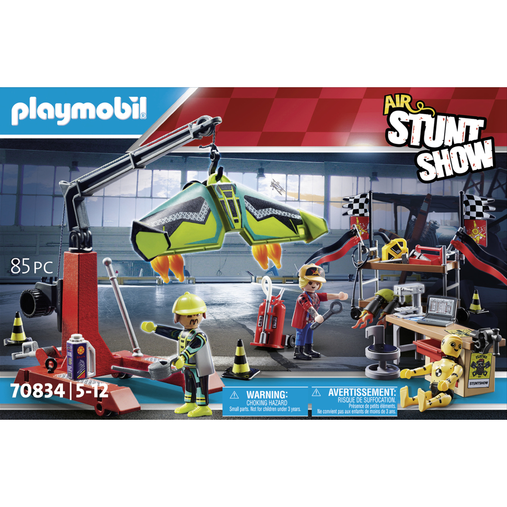 PLAYMOBIL 70834 Air Stuntshow Atelier de réparation- Stuntshow - cascadeur spectacle