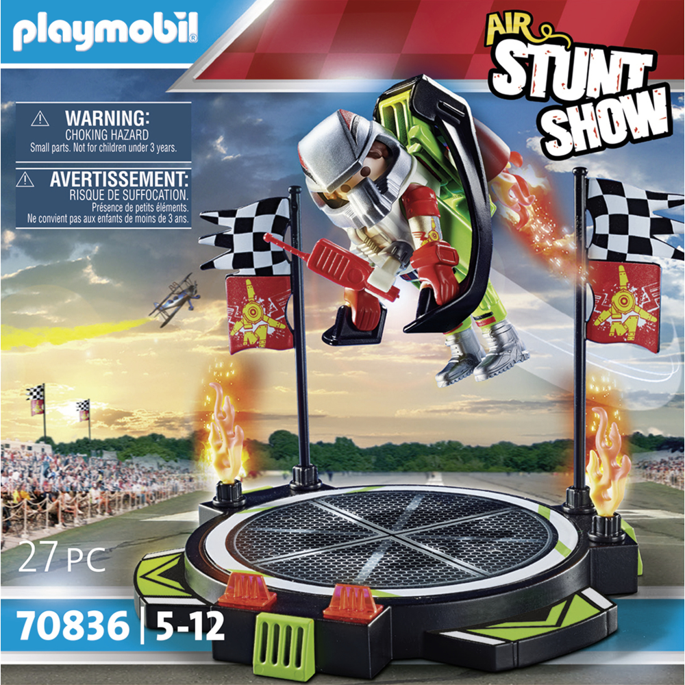 PLAYMOBIL 70836 Air Stuntshow Pilote avec réacteur dorsal- Stuntshow - cascadeur spectacle