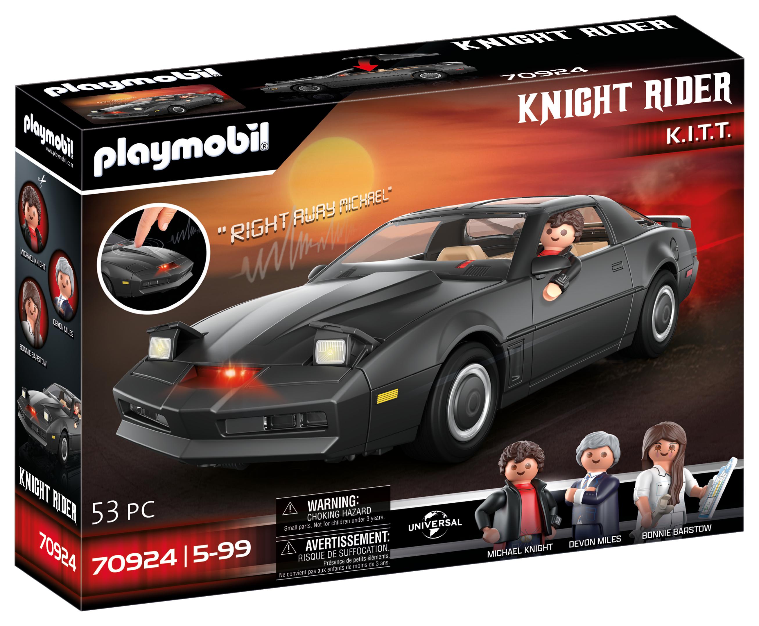PLAYMOBIL 70924 Knight Rider - K 2000- Movie Cars - voiture emblématique de la série - avec personna