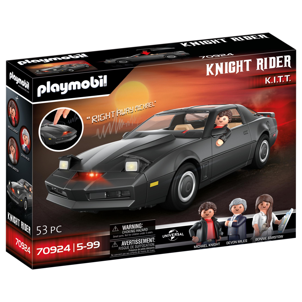 PLAYMOBIL 70924 Knight Rider - K 2000- Movie Cars - voiture emblématique de la série - avec personna