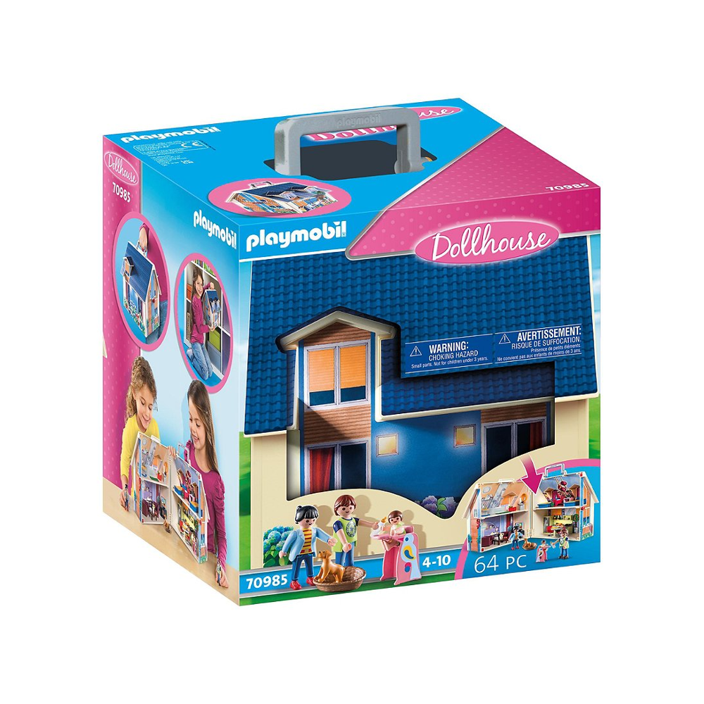 PLAYMOBIL 70985 Maison transportable - Dollhouse - univers de La maison traditionnelle - s'ouvre s'e