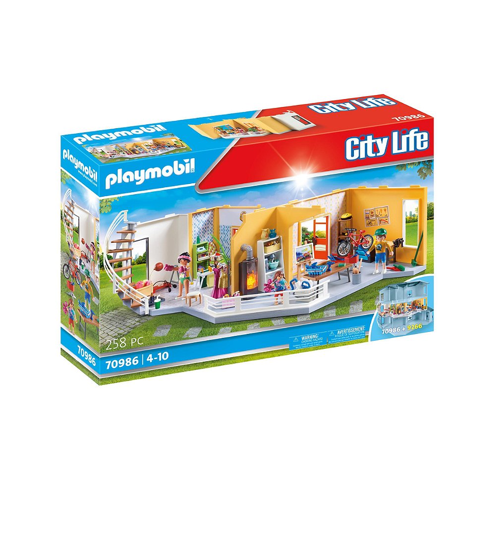 PLAYMOBIL 70986 Etage supplémentaire aménagé pour Maison Moderne- City Life - La maison moderne - ex