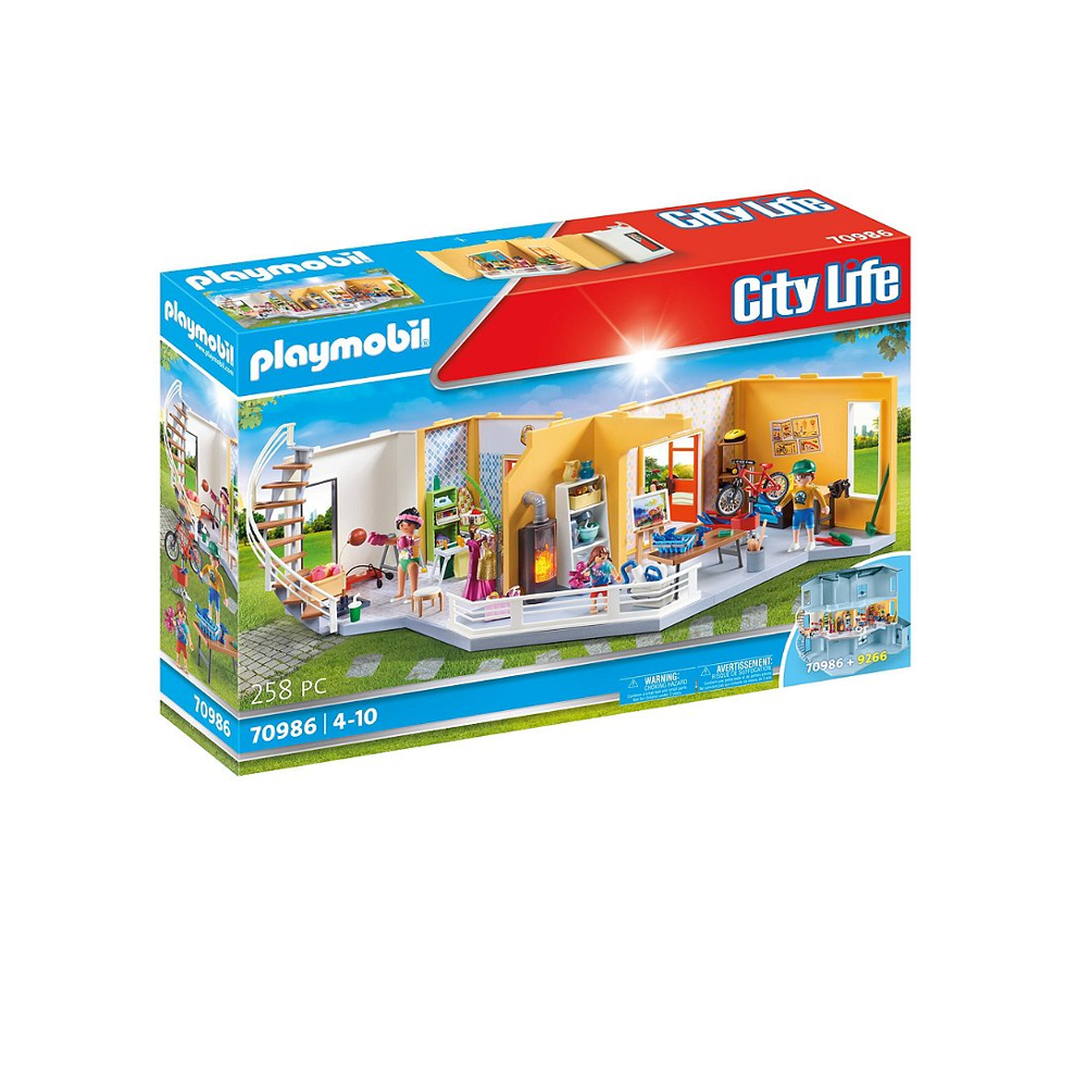 PLAYMOBIL 70986 Etage supplémentaire aménagé pour Maison Moderne- City Life - La maison moderne - ex