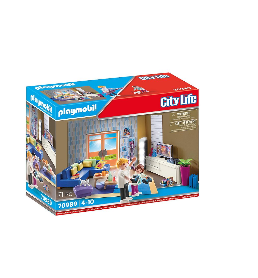 PLAYMOBIL 70989 Salon aménagé - City Life - La maison moderne - aménagement pièces de la maison