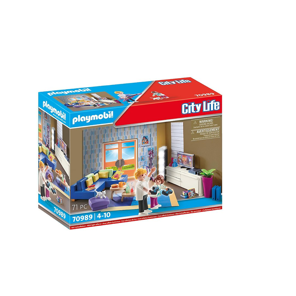 PLAYMOBIL 70989 Salon aménagé - City Life - La maison moderne - aménagement pièces de la maison