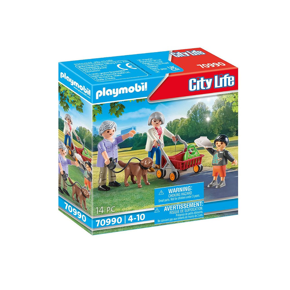 PLAYMOBIL 70990 Grands-parents avec petit-fils- City Life - La maison moderne - personnages enfant