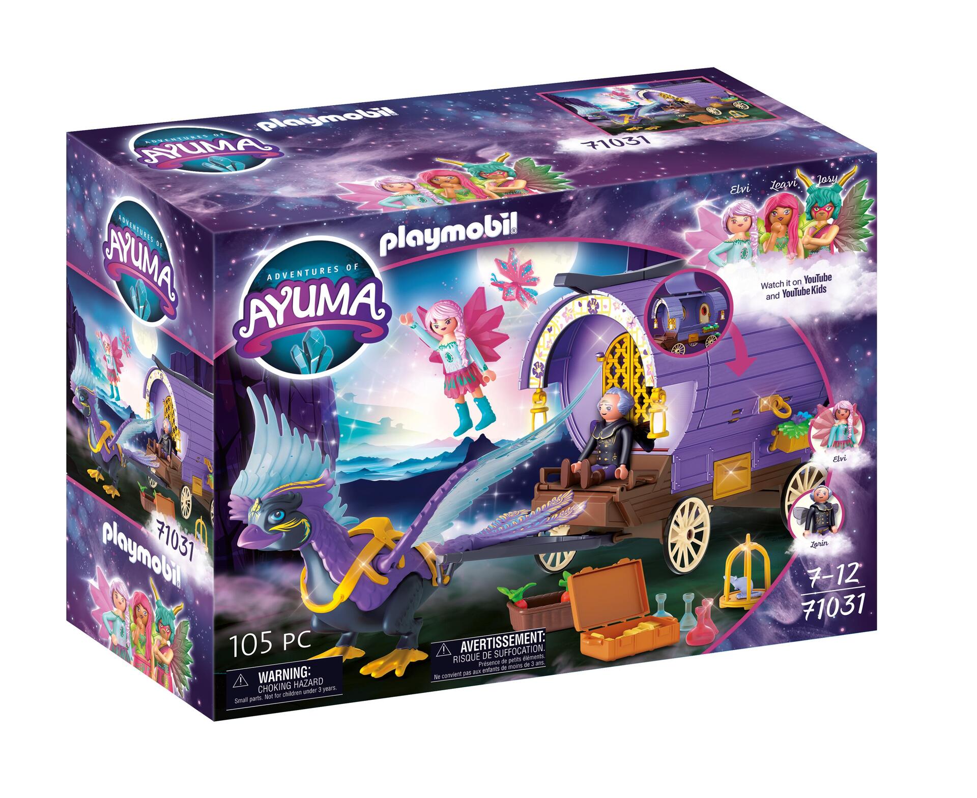 PLAYMOBIL 71031 Chariot avec fée et phénix- Adventures of Ayuma - place à la magie fée