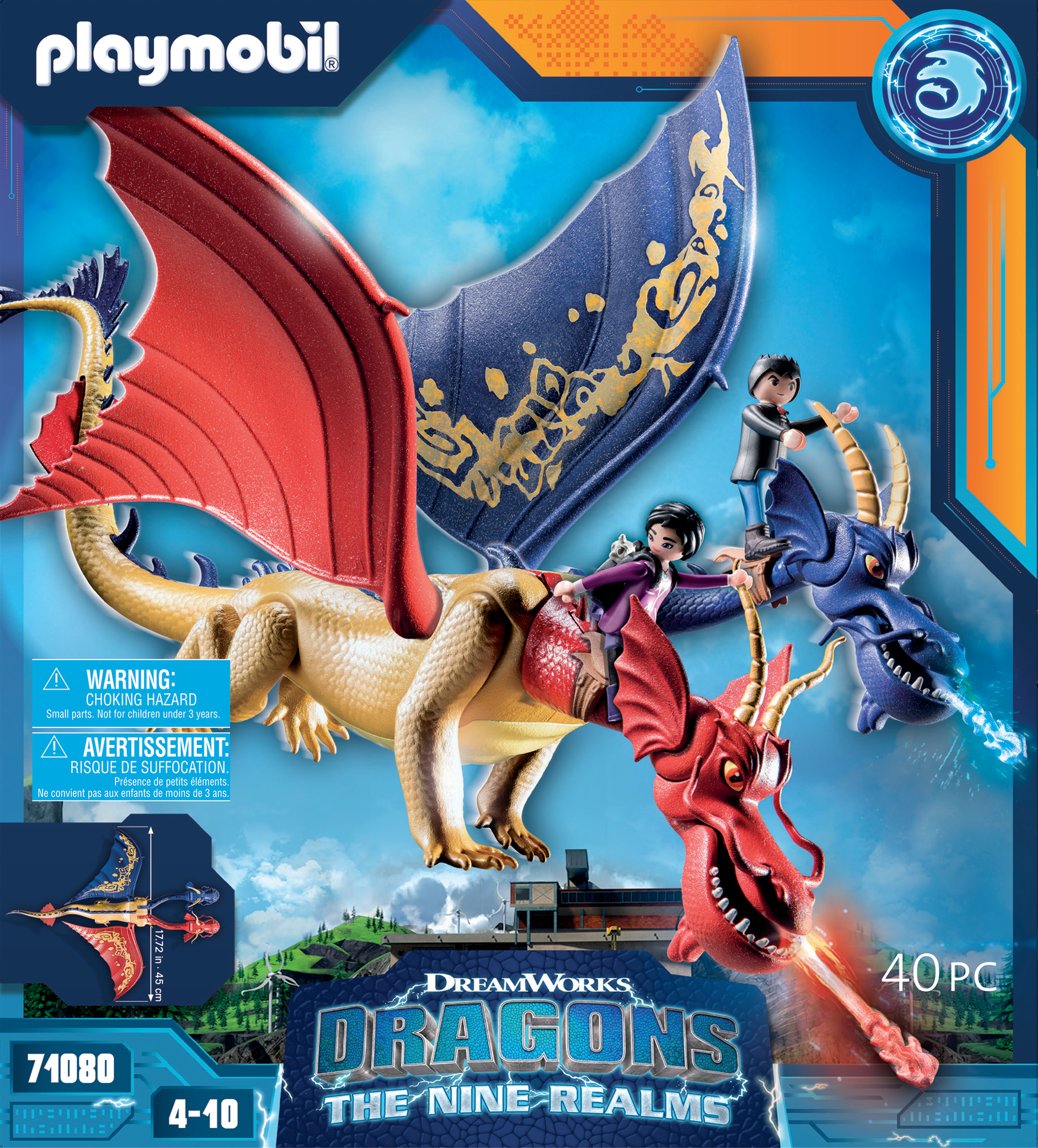 PLAYMOBIL 71080 Dragons Nine Realms: WuWei & Jun- - Dragons Nine Realms - aventure héros