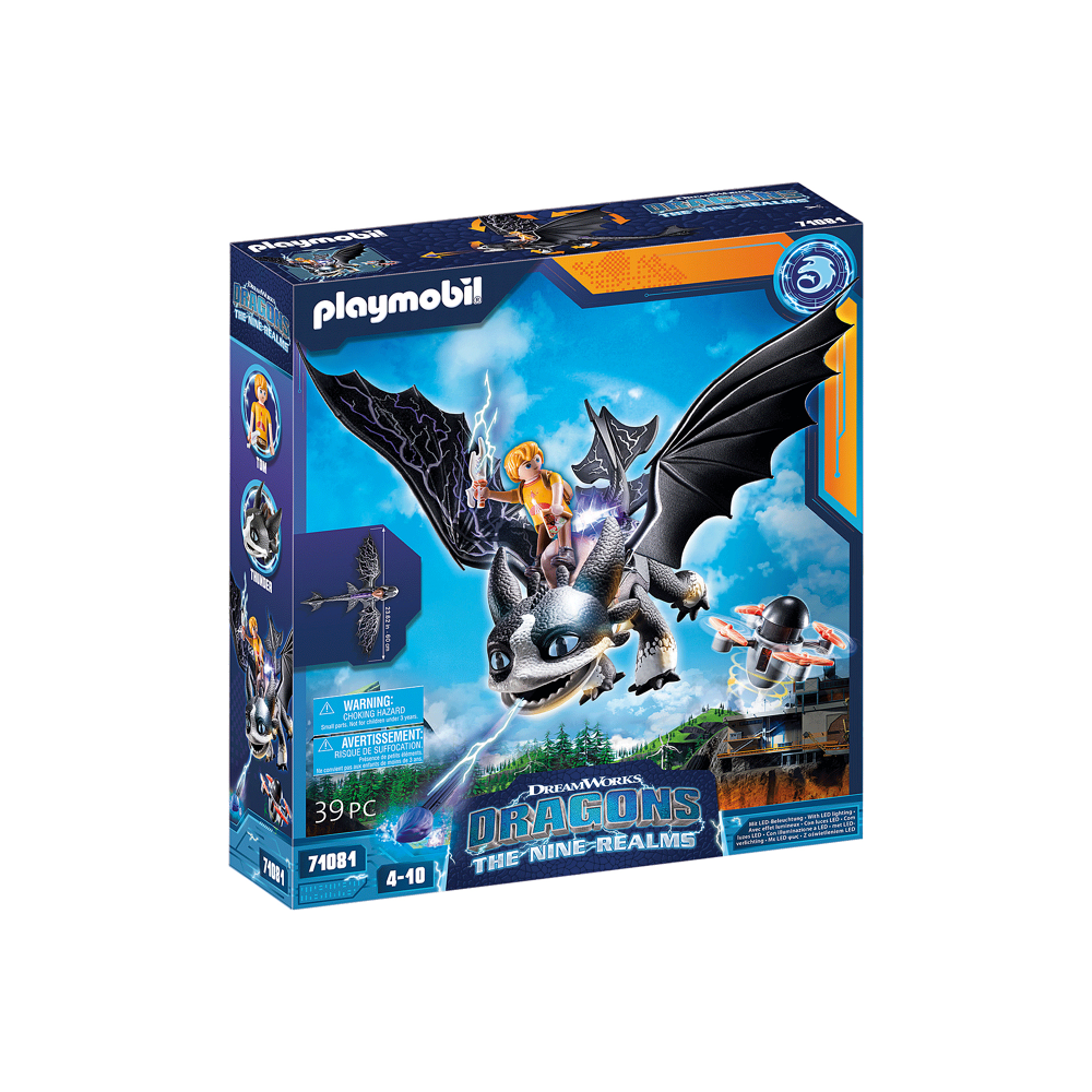 PLAYMOBIL 71081 Dragons Nine Realms: Thunder & Tom- - Dragons Nine Realms - aventure héros