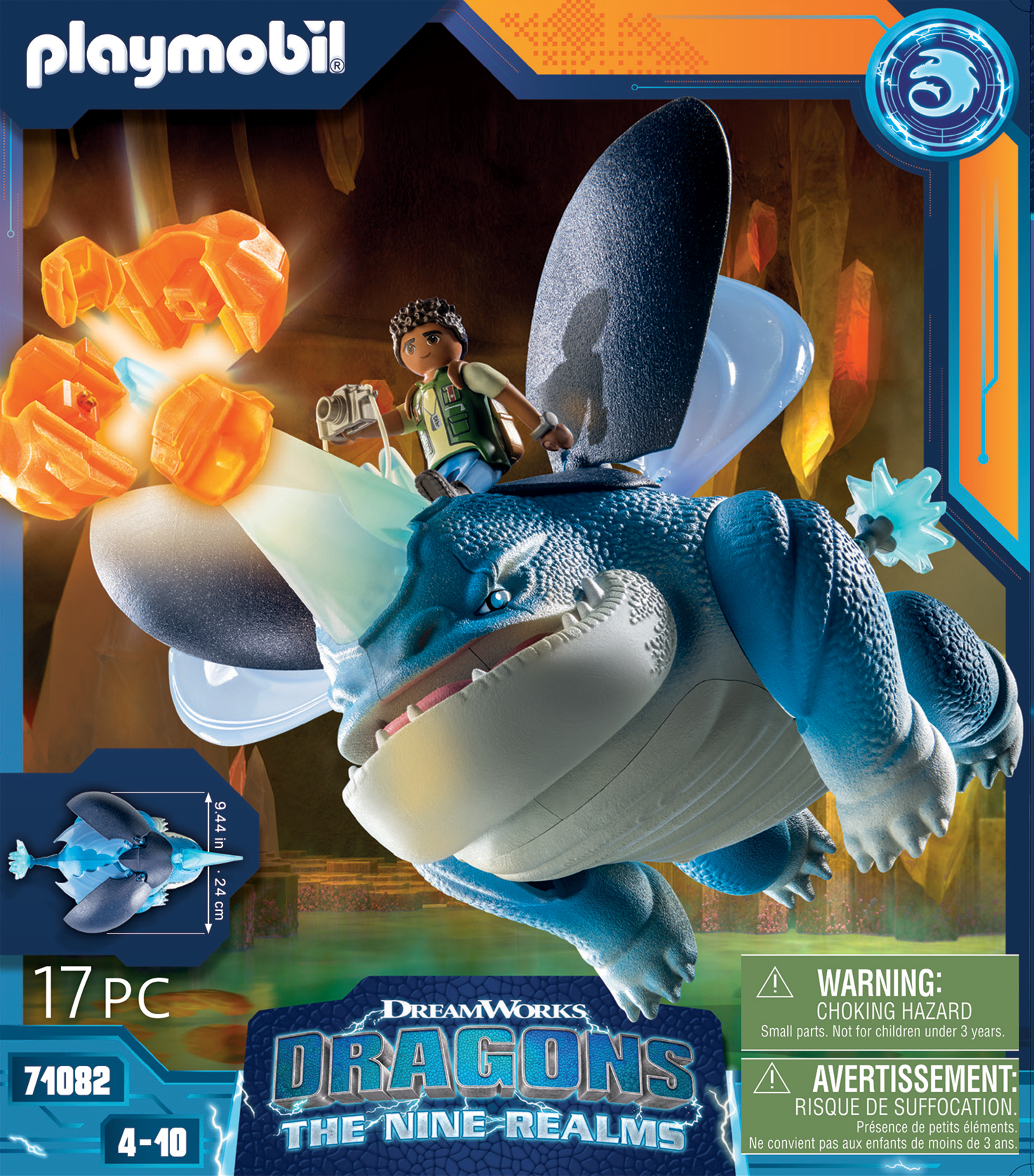 PLAYMOBIL 71082 Dragons Nine Realms: Plowhorn & D'Angelo- - Dragons Nine Realms - aventure héros