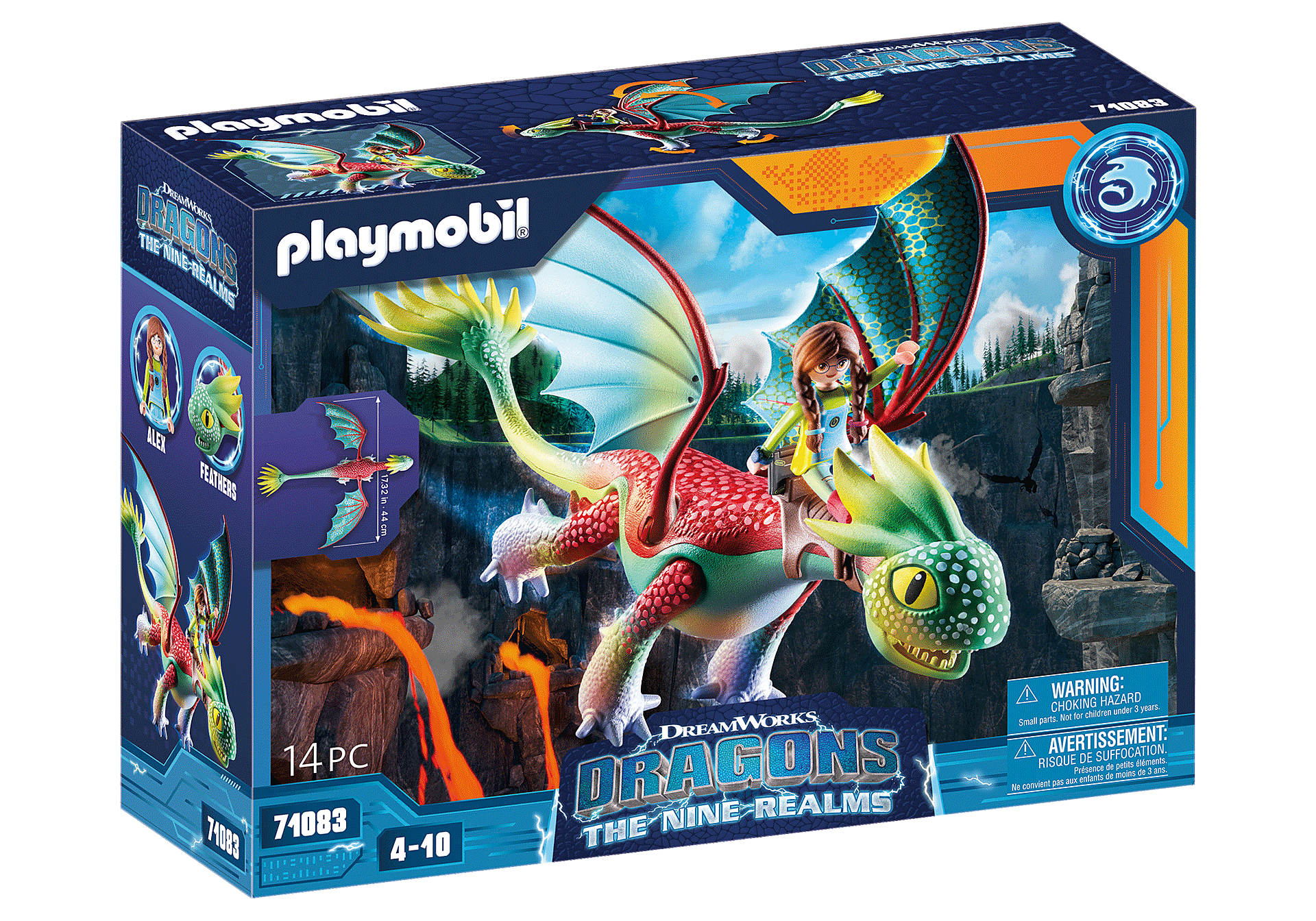 PLAYMOBIL 71083 Dragons Nine Realms: Feathers & Alex- - Dragons Nine Realms - aventure héros