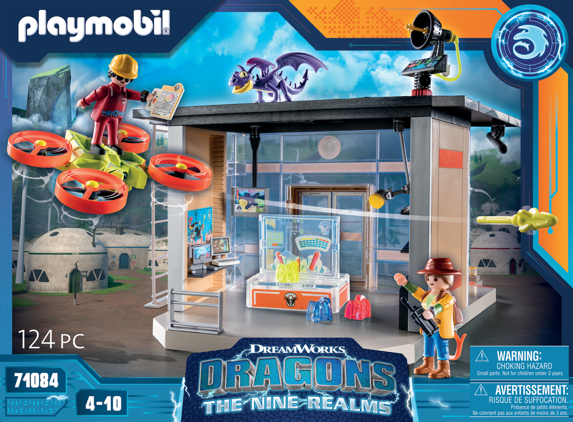PLAYMOBIL 71084 Dragons Nine Realms: Icaris Lab- - Dragons Nine Realms - aventure héros