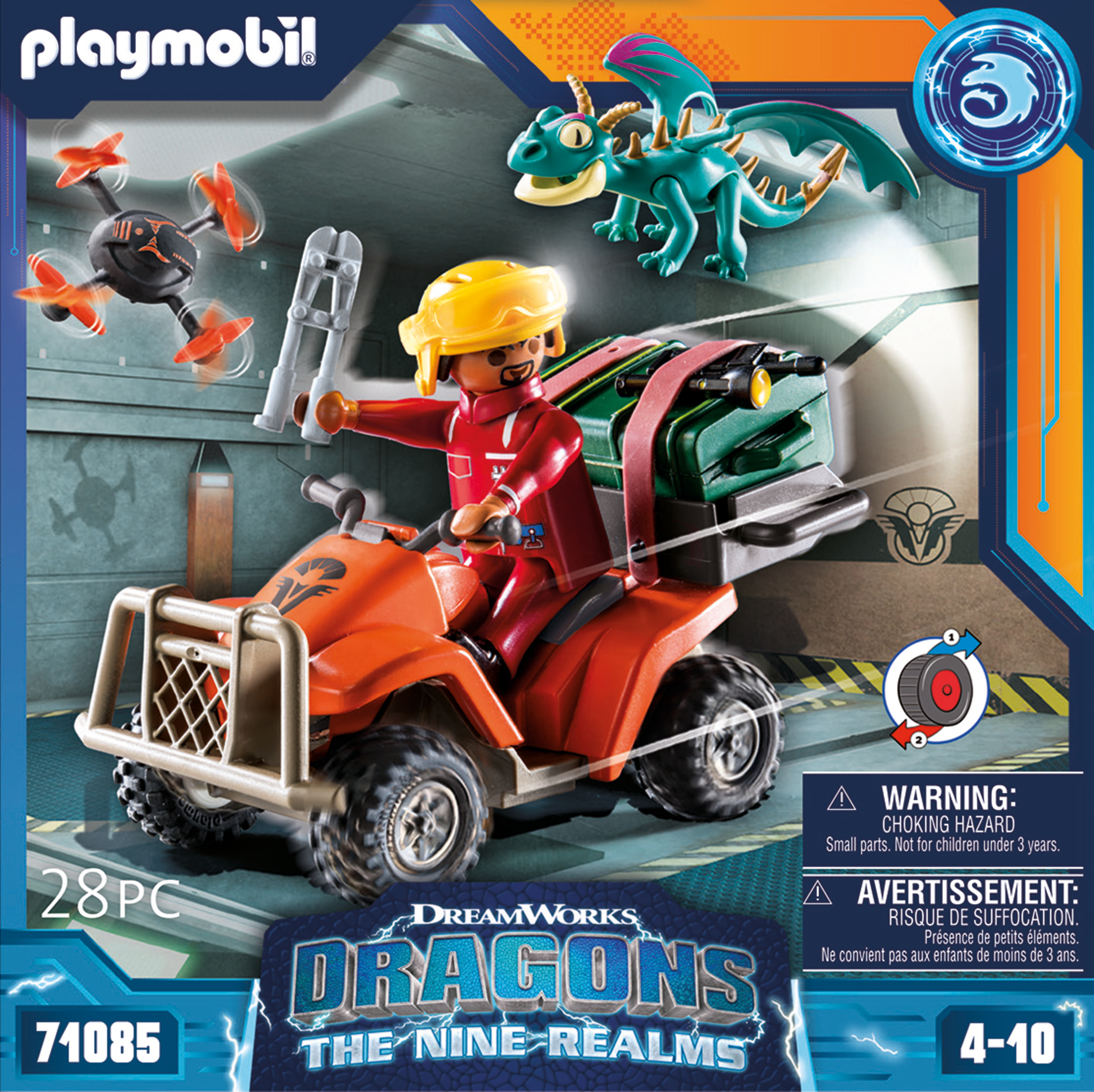 PLAYMOBIL 71085 Dragons Nine Realms: Icaris Quad- - Dragons Nine Realms - aventure héros